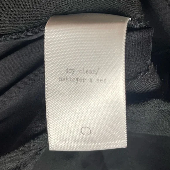 Rag & Bone Store Exclusive Black Silk and Lycra Relaxed Fit Tapered Trousers - Picture 2 of 11